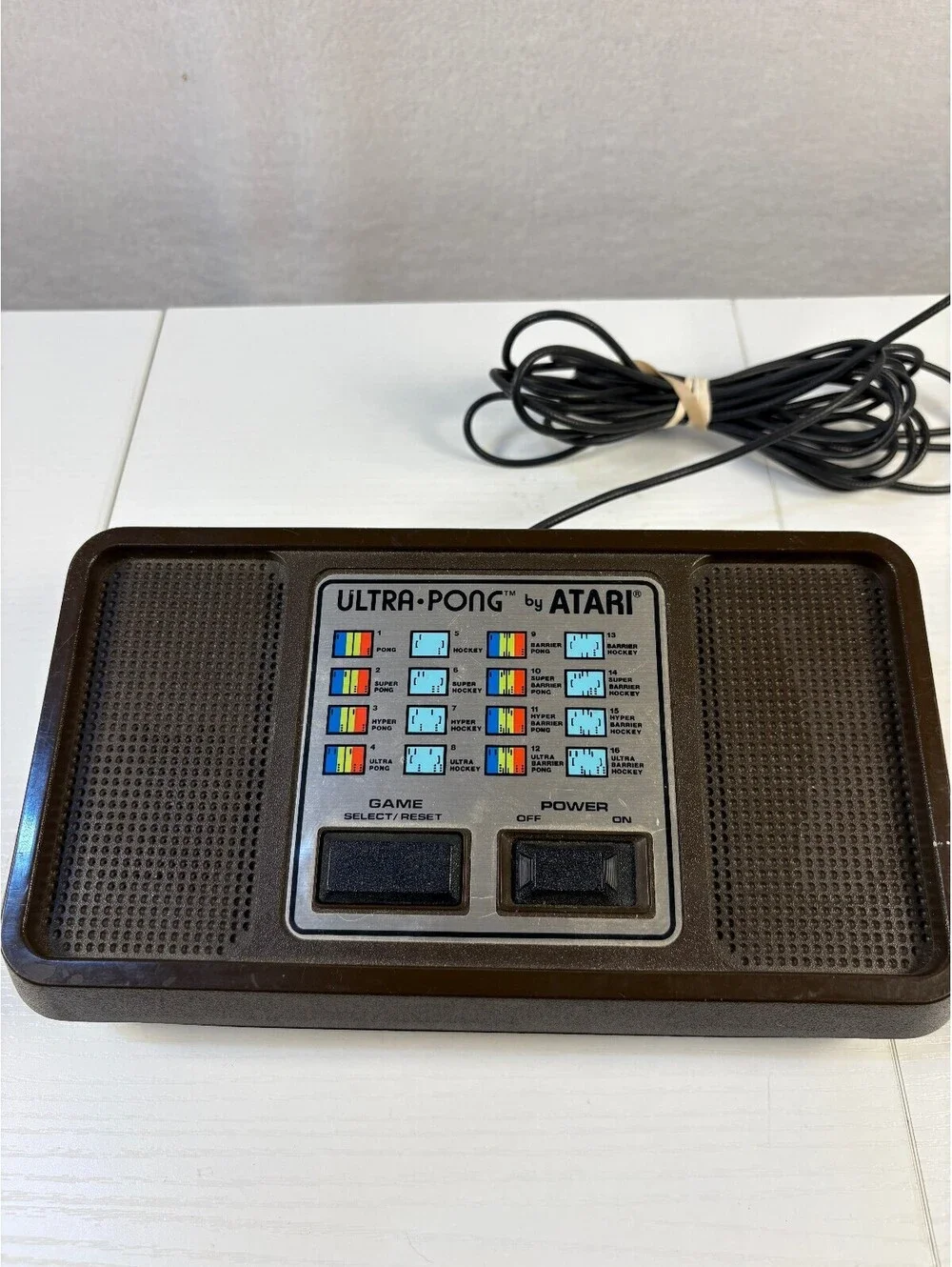 Vintage Atari Ultra-Pong Classic Electronic Game Console Tested - No Paddles